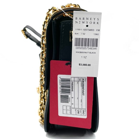 Brand New Classic B-Rockstud Flap Chain Leather Large Crossbody Shoulder Bag - Picture 10 of 13